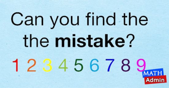 IQ Test 4: Find the mistake