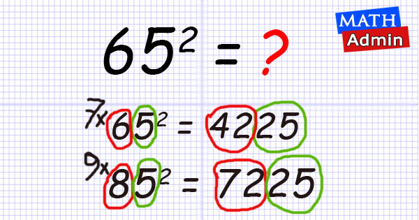 Speed Math Rule1: Squaring Numbers ending with 5