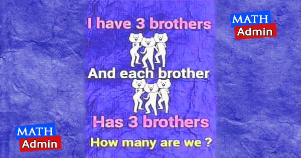 IQ Test 6 : how many brothers